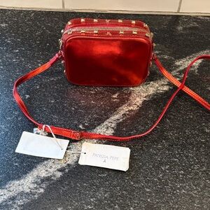 Patrizia Pepe Crossbody Designer Bag – Glow Red – New With Tags (Floor Model)